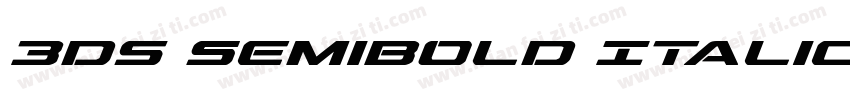 3ds SemiBold Italic字体转换